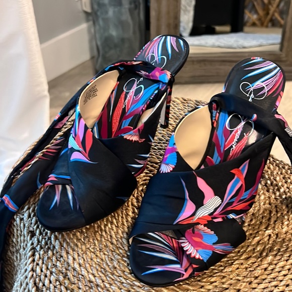 Jessica Simpson Shoes - Jessica Simpson high heels with leg tie embellishment